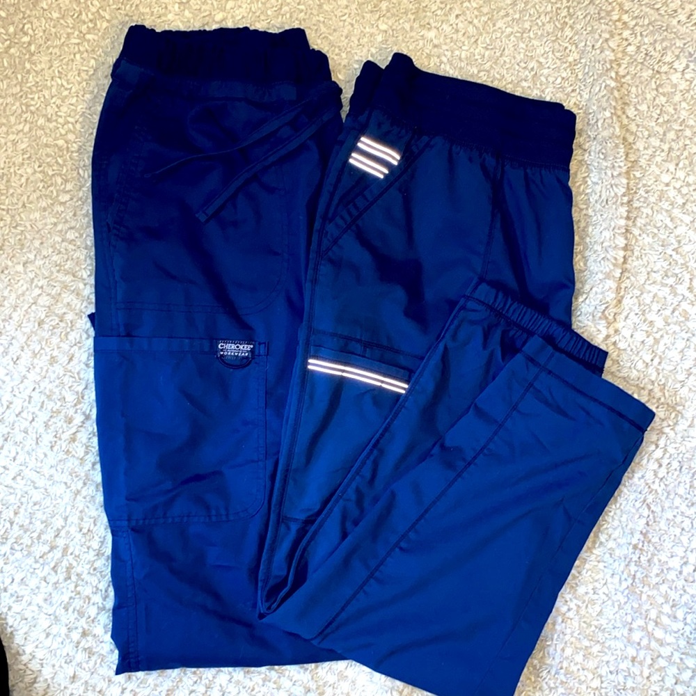 Cherokee work wear Revolution Women’s XL scrub pants Navy